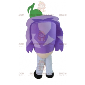 Purple Haired Musician Giant Head BIGGYMONKEY™ Mascot Costume –