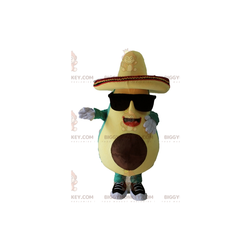 BIGGYMONKEY™ Mascot Costume Green and Yellow Giant Avocado With