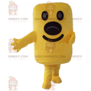 BIGGYMONKEY™ rektangel kæmpe gul mands maskotkostume -