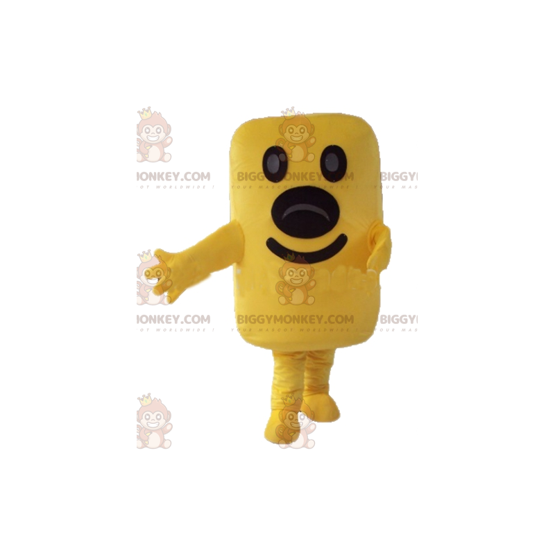 BIGGYMONKEY™ Costume da mascotte uomo giallo gigante