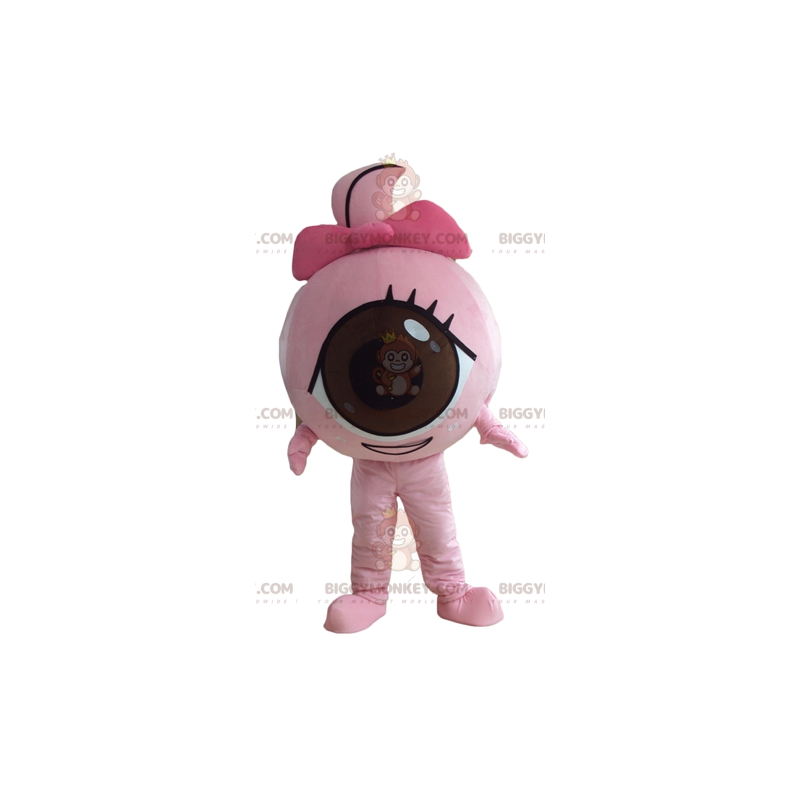 Söt All Round Pink Giant Eye BIGGYMONKEY™ maskotdräkt -