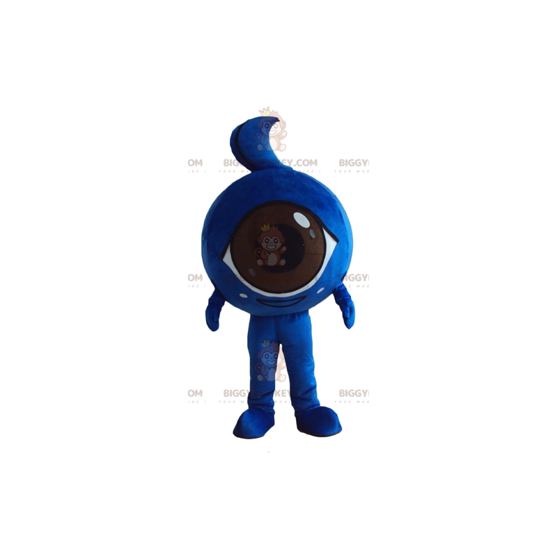 Bonito disfraz de mascota BIGGYMONKEY™ de ojo gigante azul