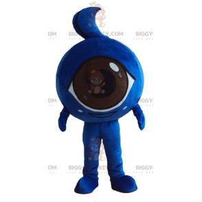 Bonito disfraz de mascota BIGGYMONKEY™ de ojo gigante azul