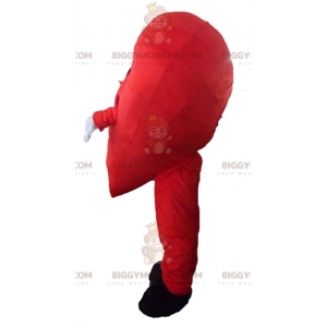 Costume da mascotte BIGGYMONKEY™ con cuore rosso gigante