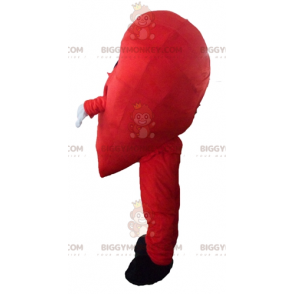 Costume de mascotte BIGGYMONKEY™ de cœur rouge géant et