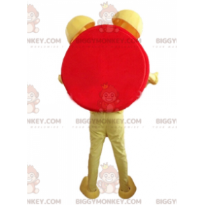 Fantasia de mascote BIGGYMONKEY™ com despertador vermelho
