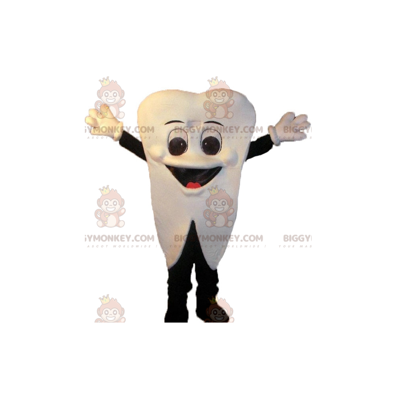 Costume da mascotte BIGGYMONKEY™ con denti bianchi sorridente