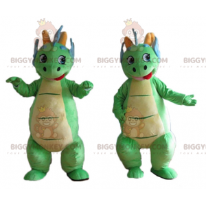 2 BIGGYMONKEY™s mascotte di simpatici e colorati dinosauri
