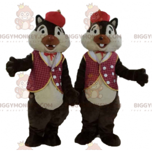 2 BIGGYMONKEY™s egern maskotter fra Tic et Tac i traditionelle