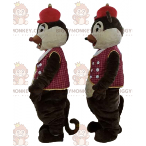 2 BIGGYMONKEY's eekhoornmascottes van Tic et Tac in