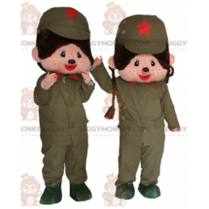 2 BIGGYMONKEY's mascotte van Kiki, de beroemde militaire pluche