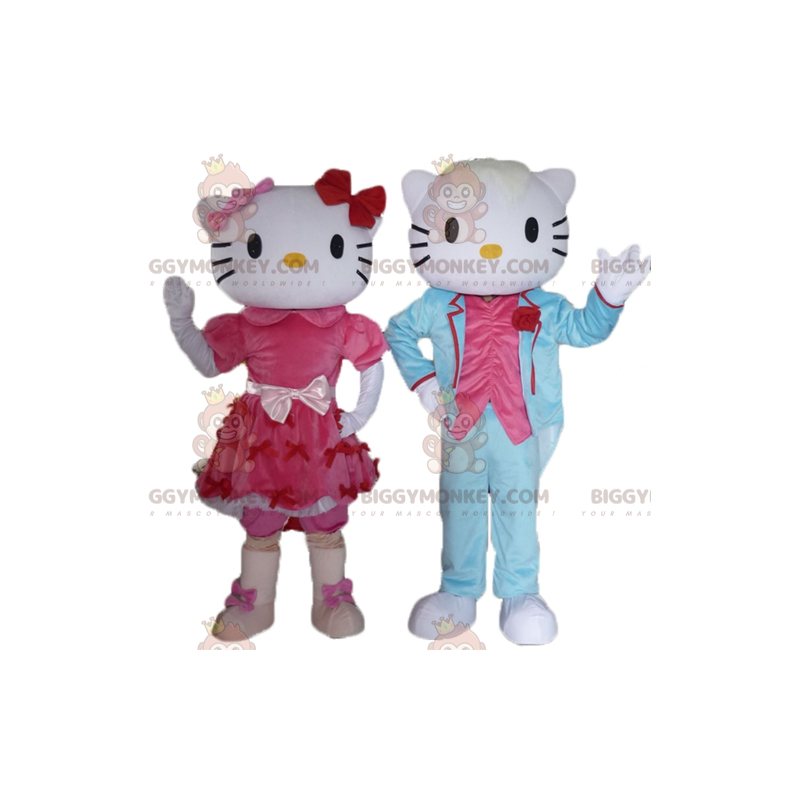 2 mascotas de BIGGYMONKEY™, una de Hello Kitty y otra de su