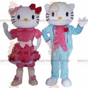 2 mascotes do BIGGYMONKEY, um da Hello Kitty e o outro do