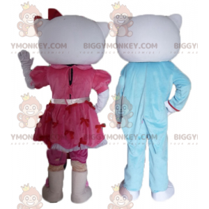 2 mascotes do BIGGYMONKEY, um da Hello Kitty e o outro do