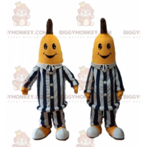 BIGGYMONKEY™s maskot af bananer i pyjamas australsk tegneserie
