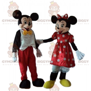 2 mascotes da Minnie e do Mickey Mouse BIGGYMONKEY™ de muito