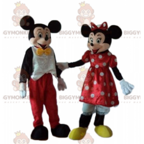 2 mascotes da Minnie e do Mickey Mouse BIGGYMONKEY™ de muito