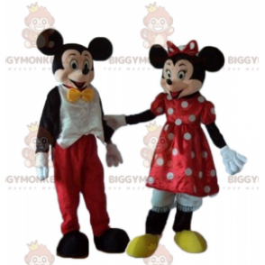 2 mascotte di BIGGYMONKEY™ di Minnie e Topolino abbinate di