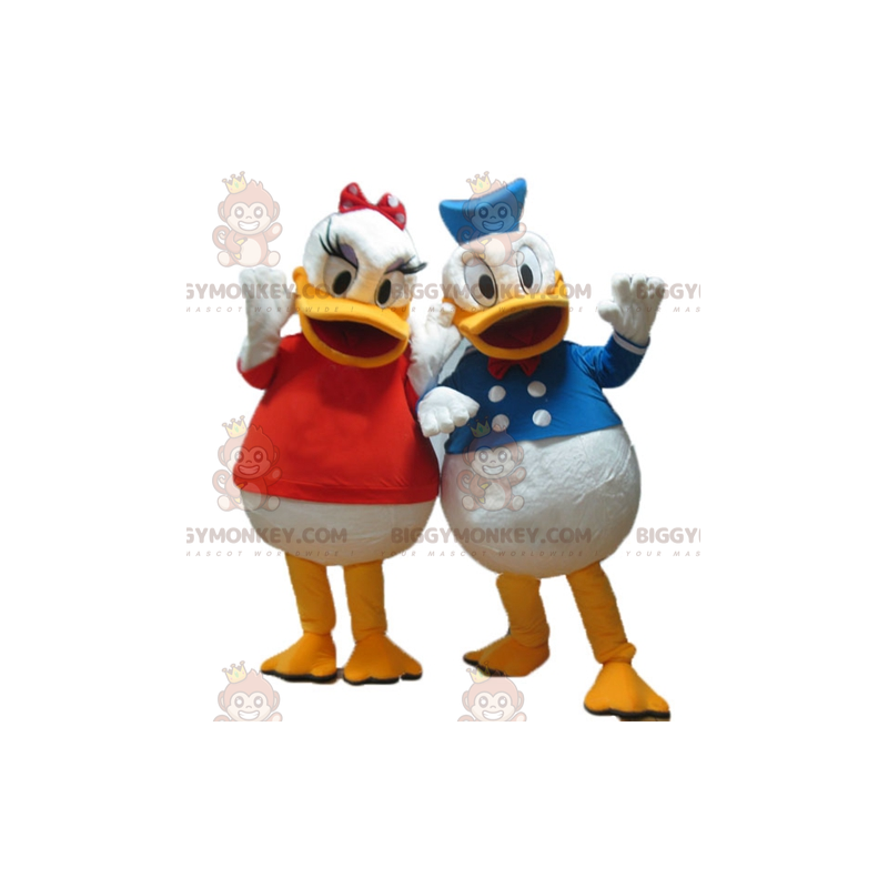 2 BIGGYMONKEY™s maskot av Daisy och Donald berömda Disney-par -