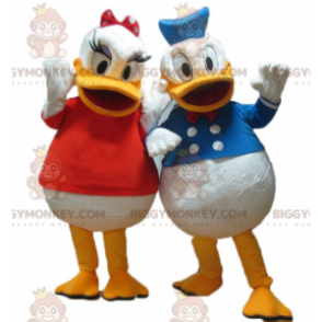 2 BIGGYMONKEY™s mascot of Daisy and Donald famous Disney couple