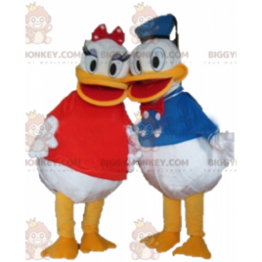 Duo de mascottes BIGGYMONKEY™ de Daisy et de Donald couple