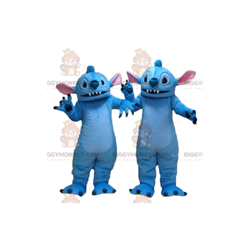 2 BIGGYMONKEY's mascotte van Stitch de alien uit Lilo en Stitch