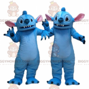 2 Maskot BIGGYMONKEY™ mimozemšťana Stitche z Lilo a Stitche –