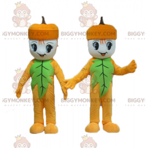 2 mascote de borla boneco de neve amarelo e verde BIGGYMONKEY™s