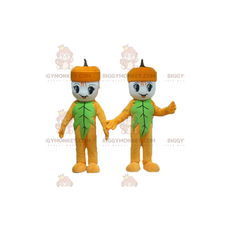 2 mascote de borla boneco de neve amarelo e verde BIGGYMONKEY™s