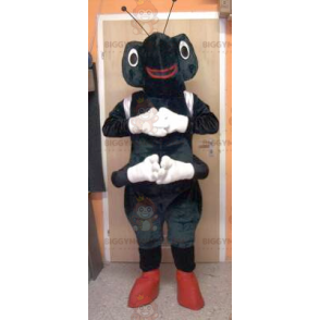 Costume mascotte BIGGYMONKEY™ formica bianca e nera -