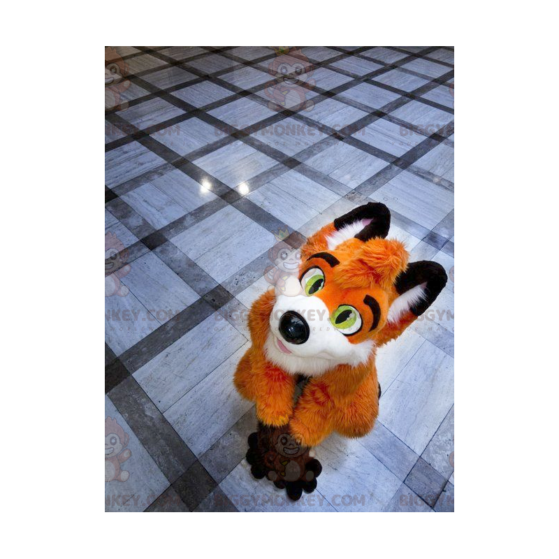 Orange White and Black Fox BIGGYMONKEY™ Mascot Costume –