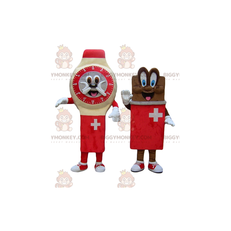 Duo de mascottes BIGGYMONKEY™ une montre et une tablette de