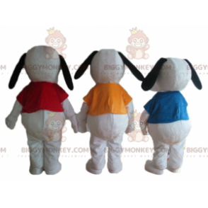 3 BIGGYMONKEY's Beroemde Cartoon Witte Hond Snoopy Mascotte -