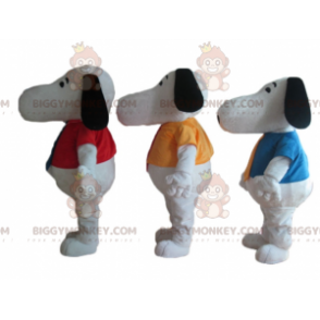 3 BIGGYMONKEY's Beroemde Cartoon Witte Hond Snoopy Mascotte -