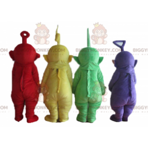 4 coloridos personajes del programa de televisión BIGGYMONKEY™