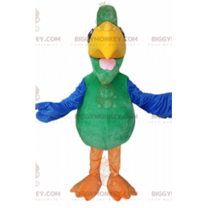 Disfraz de mascota loro verde amarillo naranja BIGGYMONKEY™ -