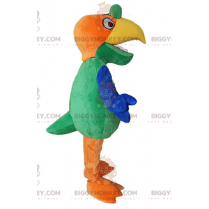 Disfraz de mascota loro verde amarillo naranja BIGGYMONKEY™ -