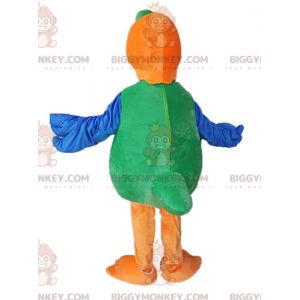 Costume da mascotte Pappagallo verde giallo arancione