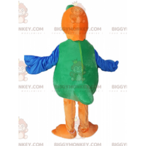 Vihreä keltaoranssi papukaija BIGGYMONKEY™ maskottiasu -