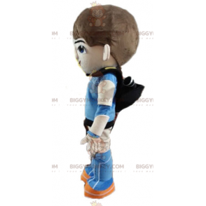 Futuristisches Superhelden-Boy BIGGYMONKEY™ Maskottchen-Kostüm