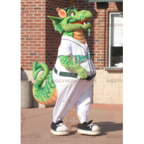 Fat Green Dragon BIGGYMONKEY™ maskotkostume - Biggymonkey.com