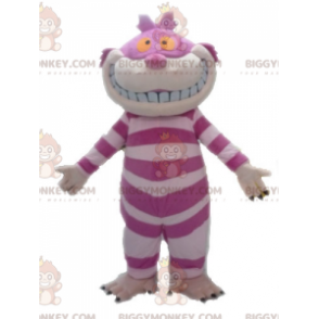 Disfraz de mascota BIGGYMONKEY™ del gato de Cheshire de Alicia