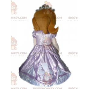 BIGGYMONKEY™ Mascot Costume Redhead Princess In Pink Dress –