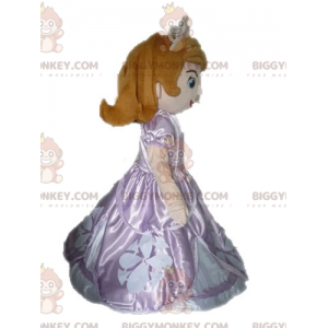 BIGGYMONKEY™ Mascot Costume Redhead Princess In Pink Dress –