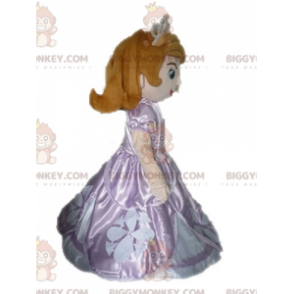 BIGGYMONKEY™ Mascot Costume Redhead Princess In Pink Dress –