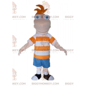 BIGGYMONKEY™ Maskottchenkostüm von Phineas aus der TV-Serie