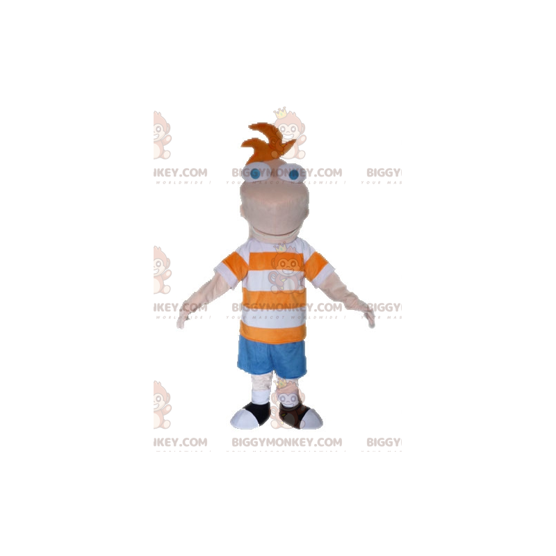 BIGGYMONKEY™ maskotkostume af Phineas fra tv-serien Phineas and