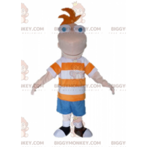 BIGGYMONKEY™ costume mascotte di Phineas dalla serie TV Phineas