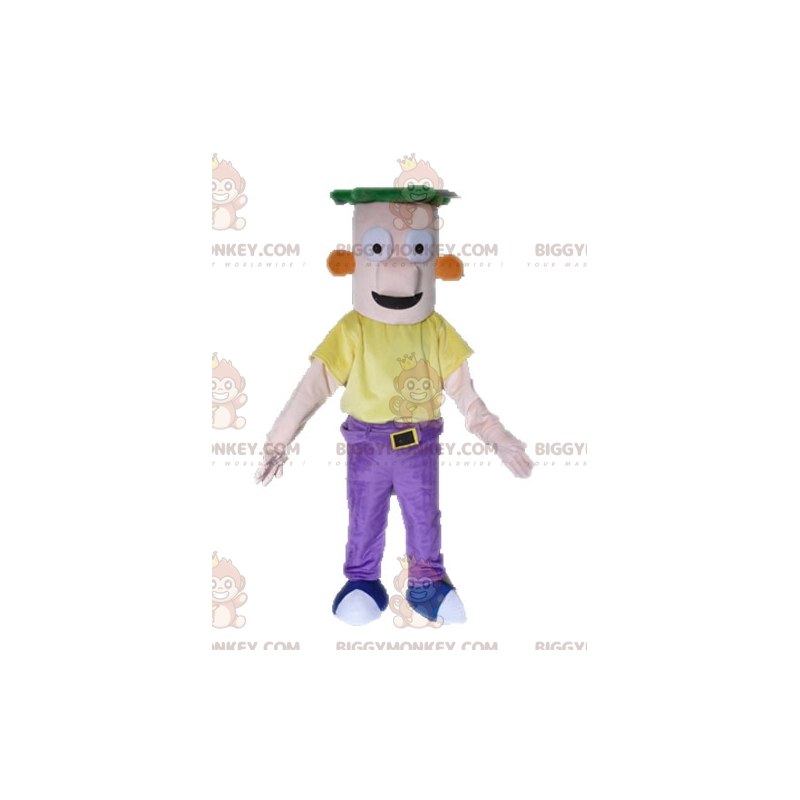 BIGGYMONKEY™ costume mascotte di Ferb dalla serie TV Phineas e