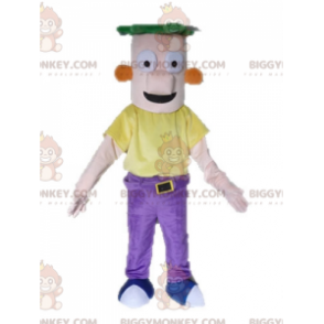 BIGGYMONKEY™ maskotkostume af Ferb fra tv-serien Phineas og